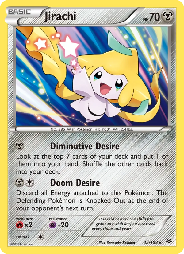 Jirachi #42 – Roaring Skies card