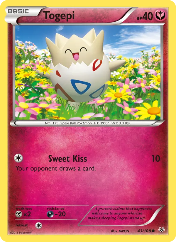 Togepi #43 – Roaring Skies card
