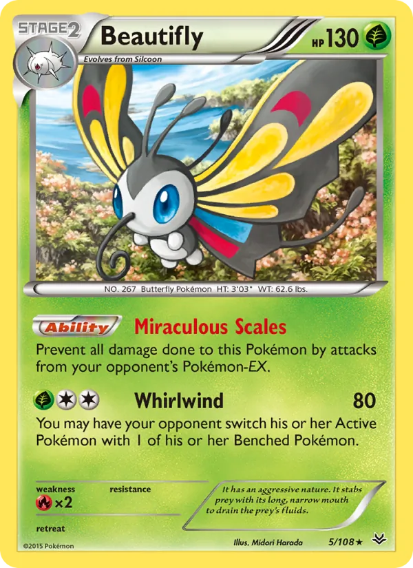 Beautifly #5 – Roaring Skies card