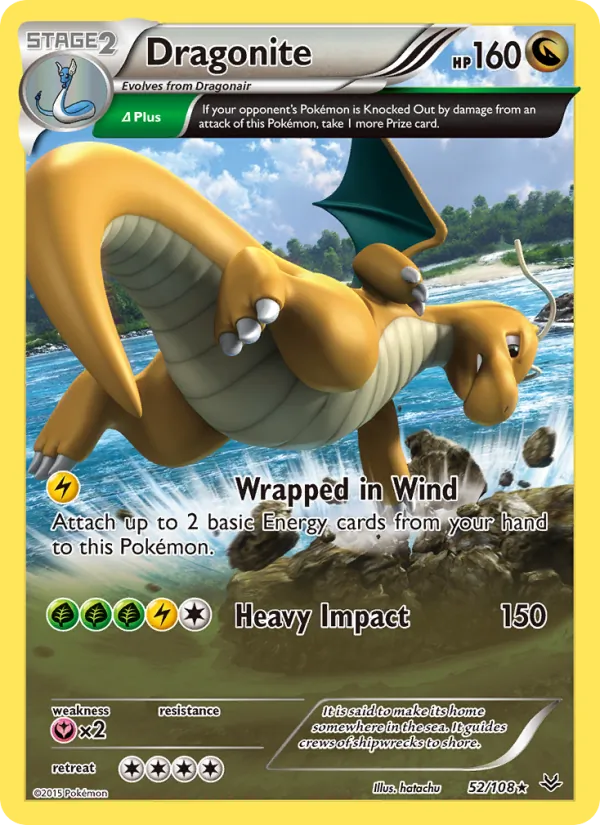 Dragonite #52 – Roaring Skies card