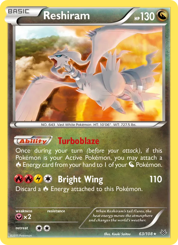 Reshiram #63 – Roaring Skies card