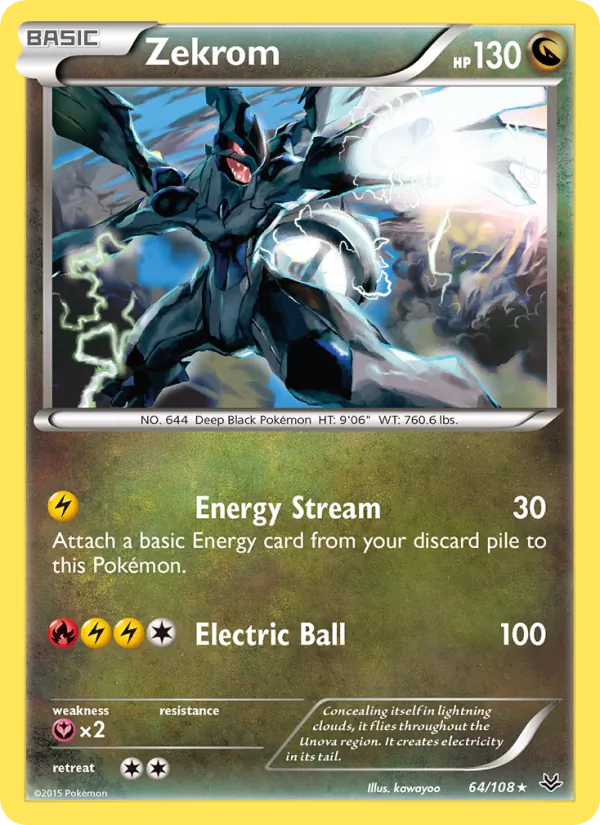 Zekrom #64 – Roaring Skies card