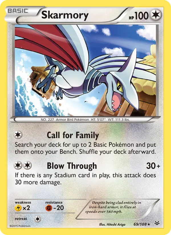 Skarmory #69 – Roaring Skies card