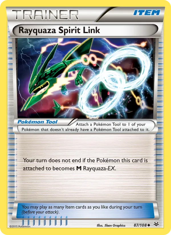 Rayquaza Spirit Link #87 – Roaring Skies card