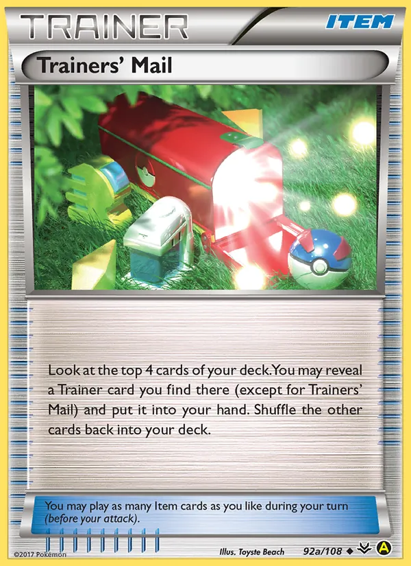Trainers' Mail #92a – Roaring Skies card