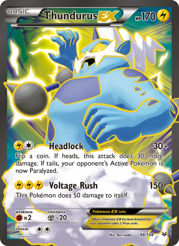 Thundurus EX #98 – Roaring Skies card
