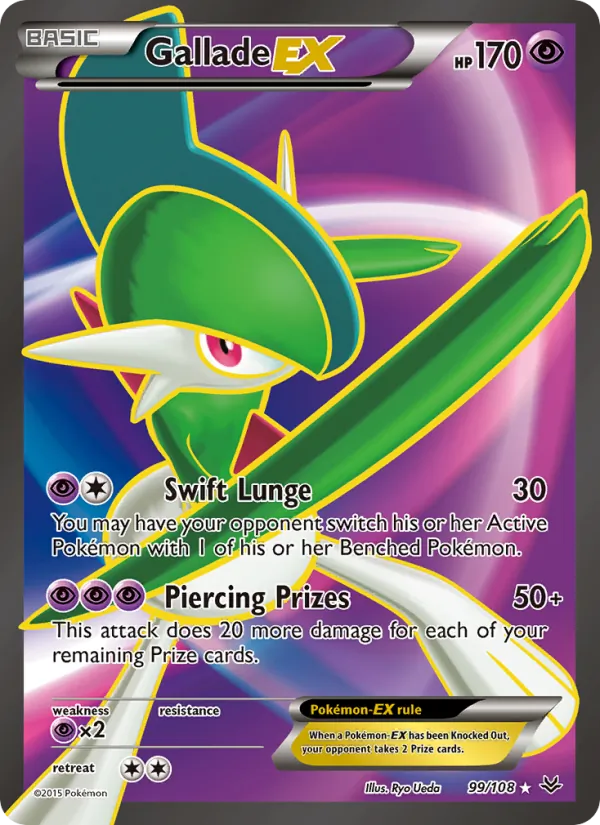 Gallade EX #99 – Roaring Skies card