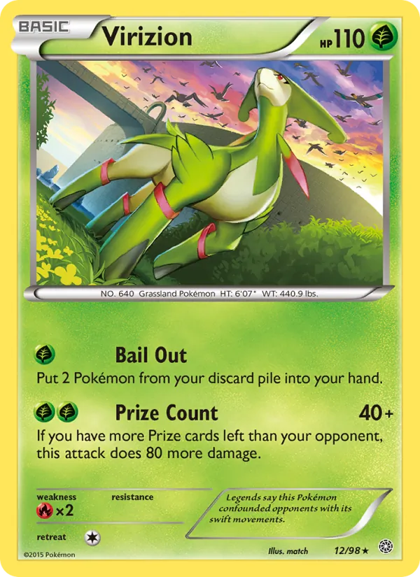 Virizion #12 – Ancient Origins card