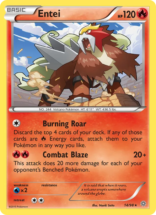 Entei #14 – Ancient Origins card