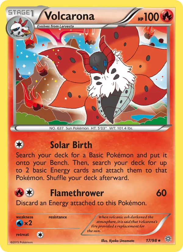 Volcarona #17 – Ancient Origins card