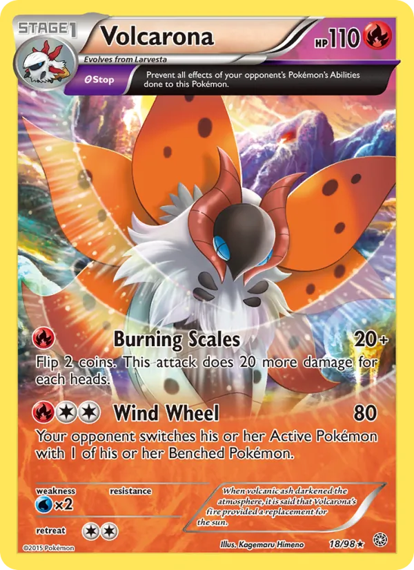 Volcarona #18 – Ancient Origins card