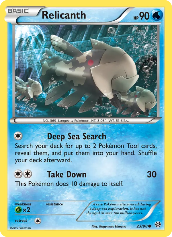 Relicanth #23 – Ancient Origins card