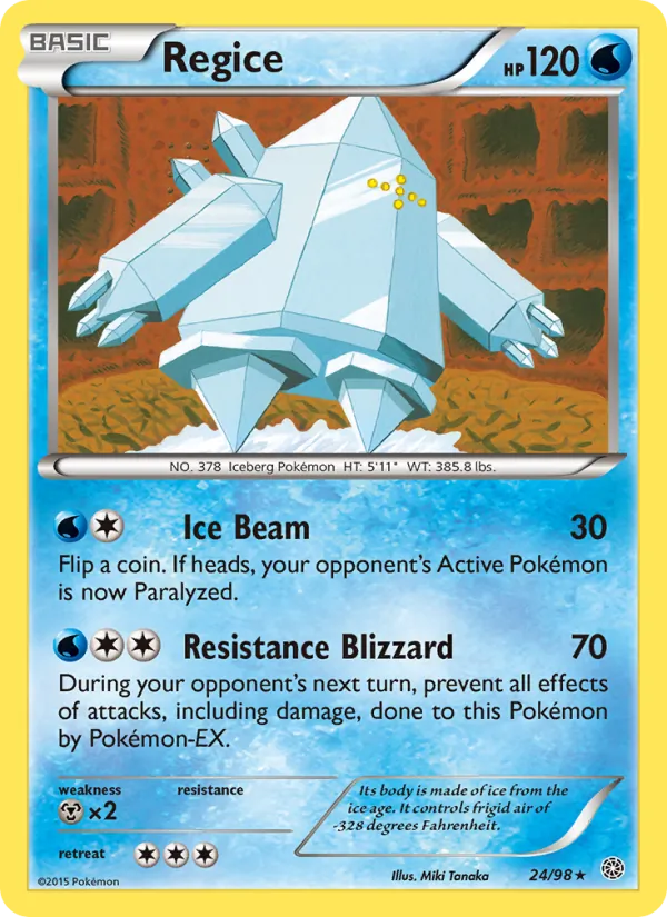 Regice #24 – Ancient Origins card
