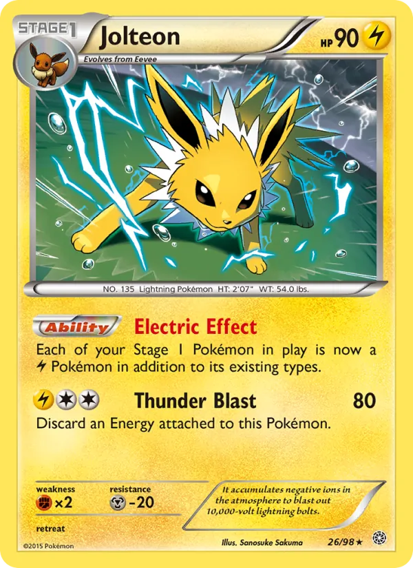 Jolteon #26 – Ancient Origins card