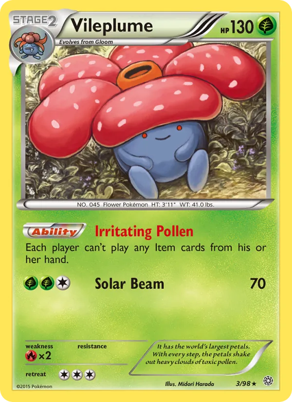 Vileplume #3 – Ancient Origins card