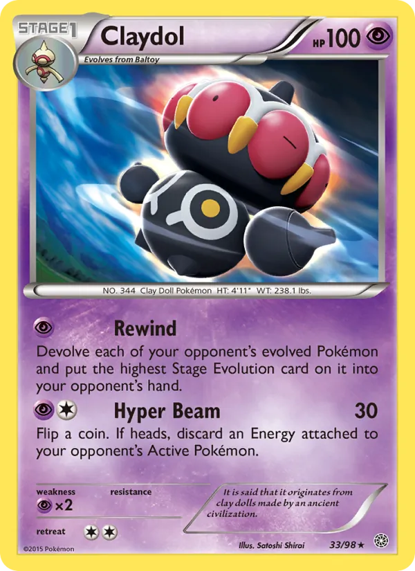 Claydol #33 – Ancient Origins card
