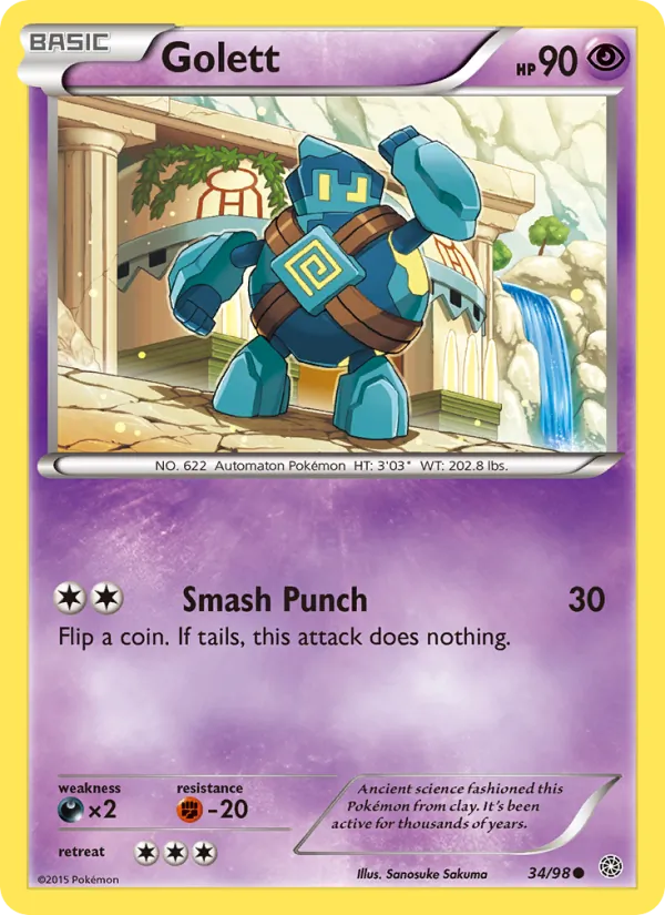 Golett #34 – Ancient Origins card