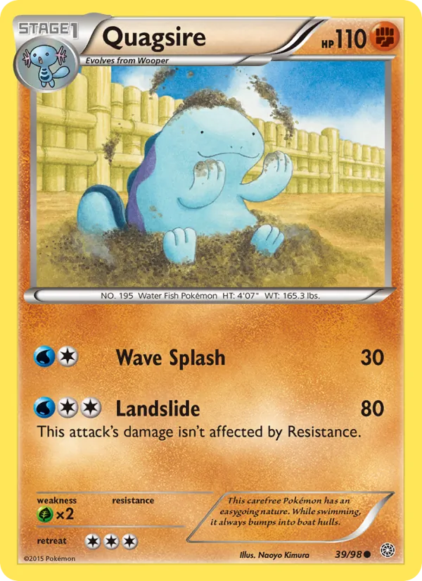 Quagsire #39 – Ancient Origins card