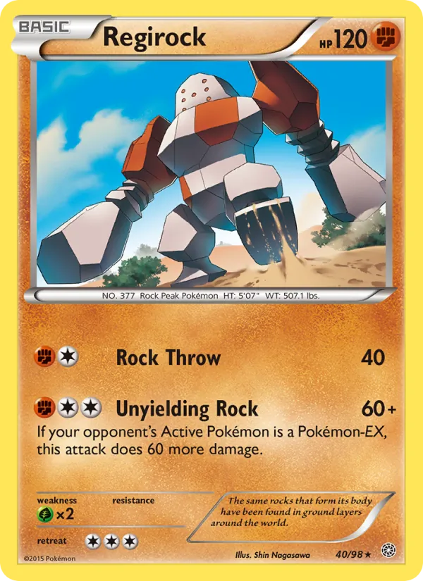 Regirock #40 – Ancient Origins card
