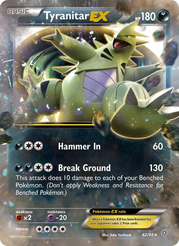 Tyranitar EX #42 – Ancient Origins card