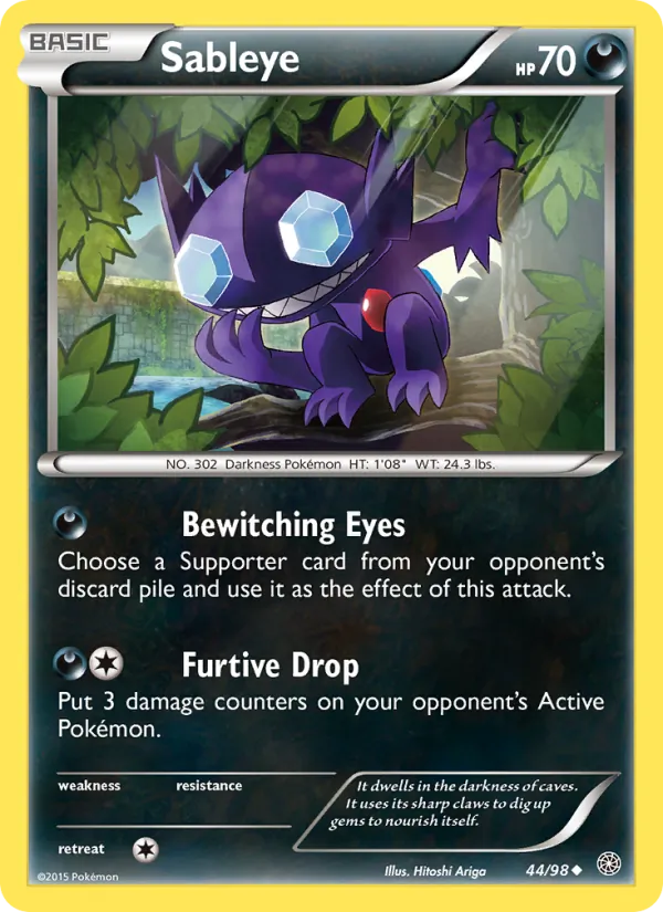 Sableye #44 – Ancient Origins card
