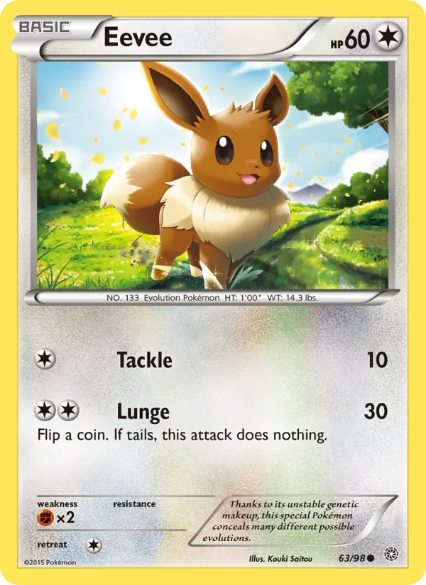 Eevee #63 – Ancient Origins card