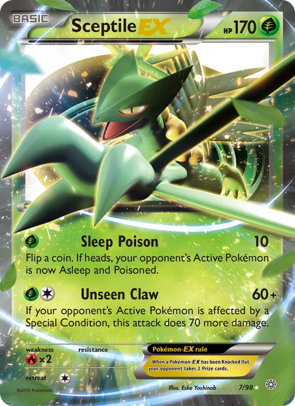 Sceptile EX #7 – Ancient Origins card