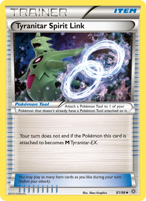 Tyranitar Spirit Link #81 – Ancient Origins card
