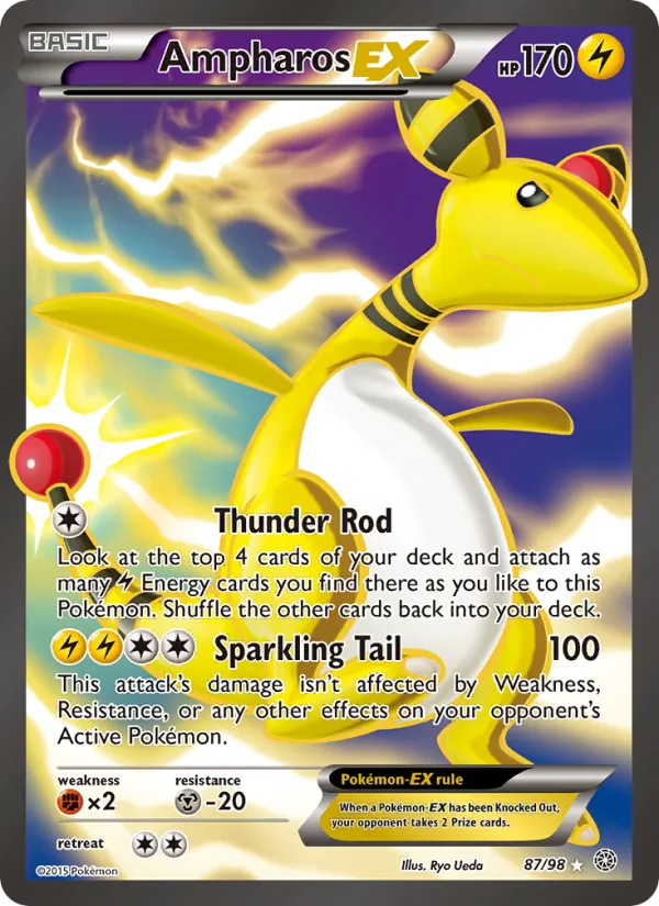 Ampharos EX #87 – Ancient Origins card