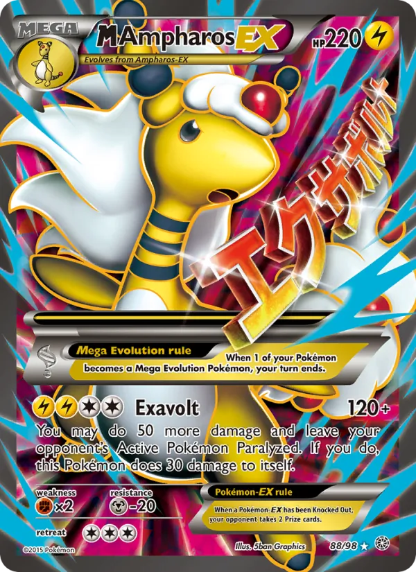 M Ampharos EX #88 – Ancient Origins card