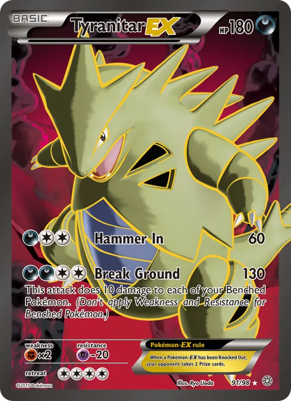 Tyranitar EX #91 – Ancient Origins card