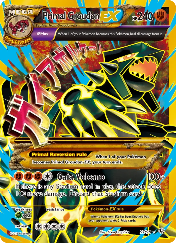 Primal Groudon EX #97 – Ancient Origins card