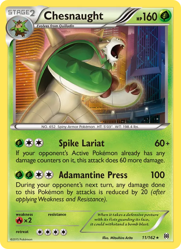 Chesnaught #11 – BREAKthrough card