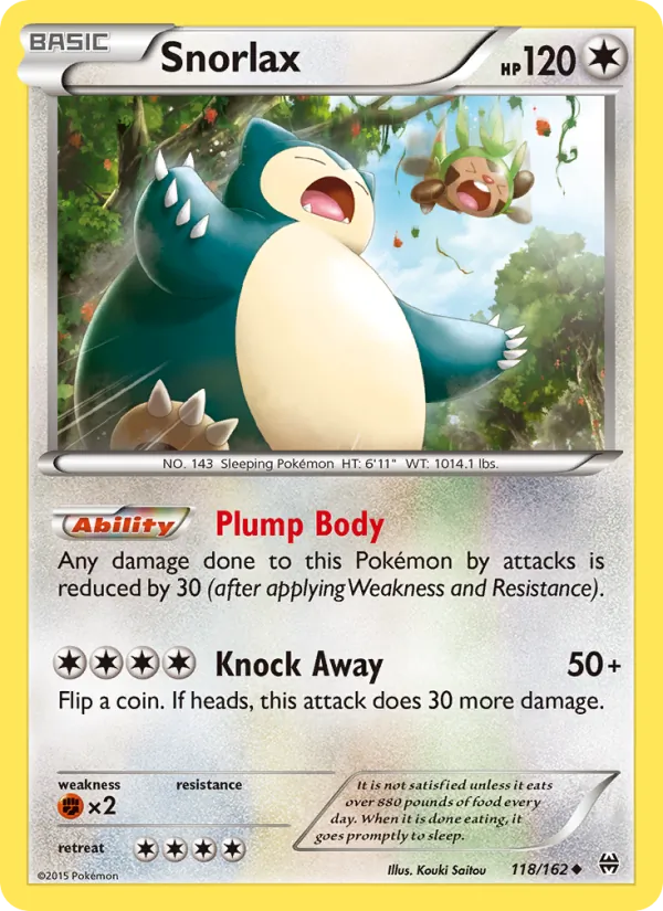 Snorlax #118 – BREAKthrough card