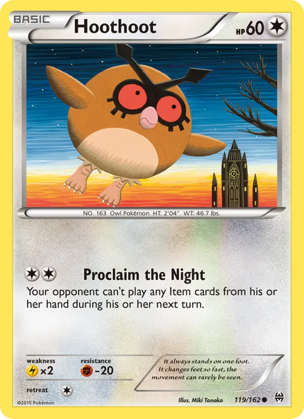 Hoothoot #119 – BREAKthrough card