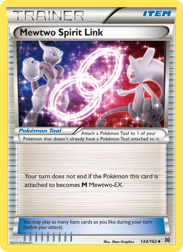 Mewtwo Spirit Link #144 – BREAKthrough card