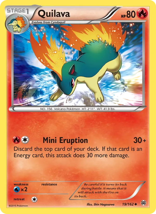 Quilava #19 – BREAKthrough card