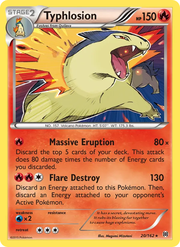 Typhlosion #20 – BREAKthrough card