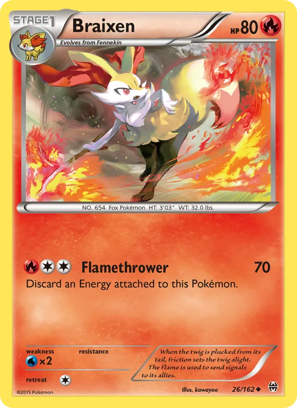 Braixen #26 – BREAKthrough card