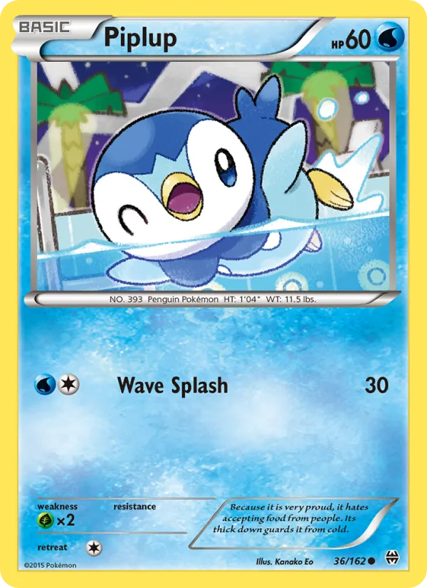 Piplup #36 – BREAKthrough card