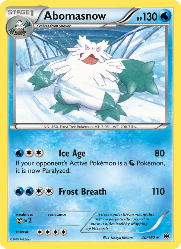 Abomasnow #40 – BREAKthrough card
