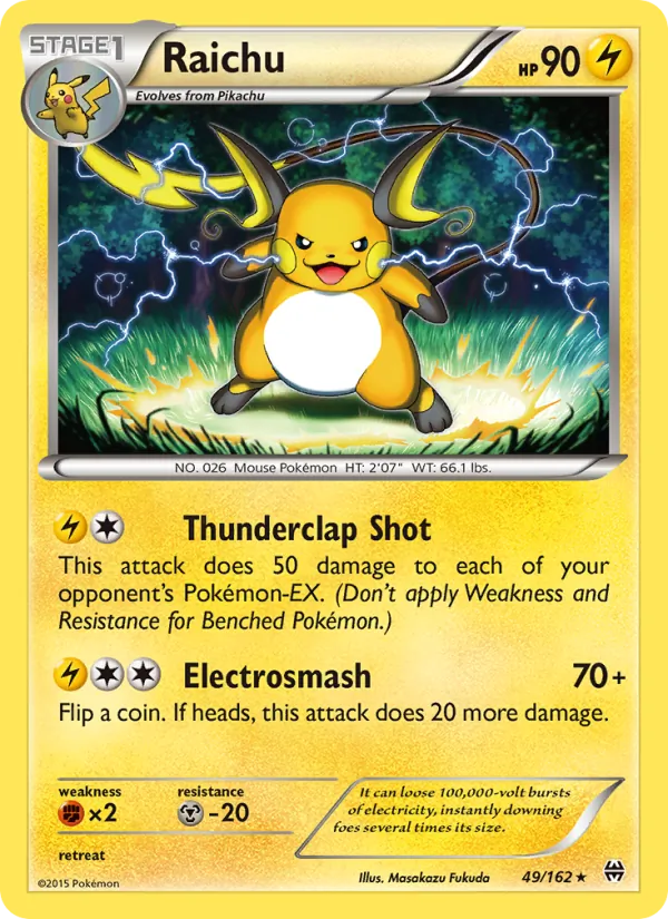 Raichu #49 – BREAKthrough card