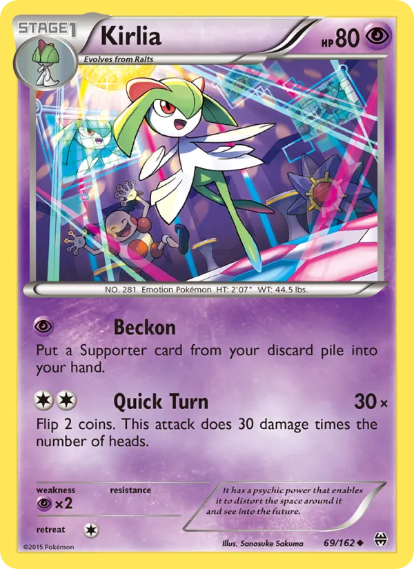 Kirlia #69 – BREAKthrough card