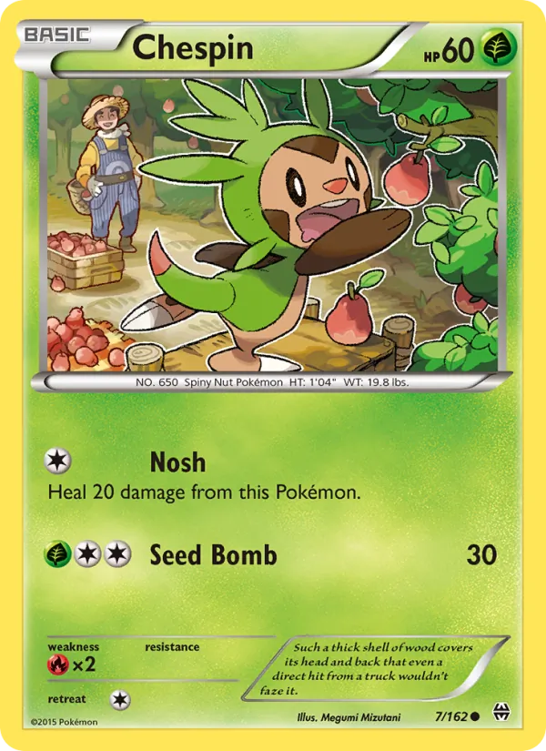 Chespin #7 – BREAKthrough card
