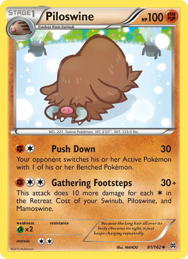 Piloswine #81 – BREAKthrough card