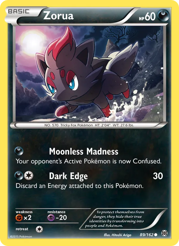 Zorua #89 – BREAKthrough card