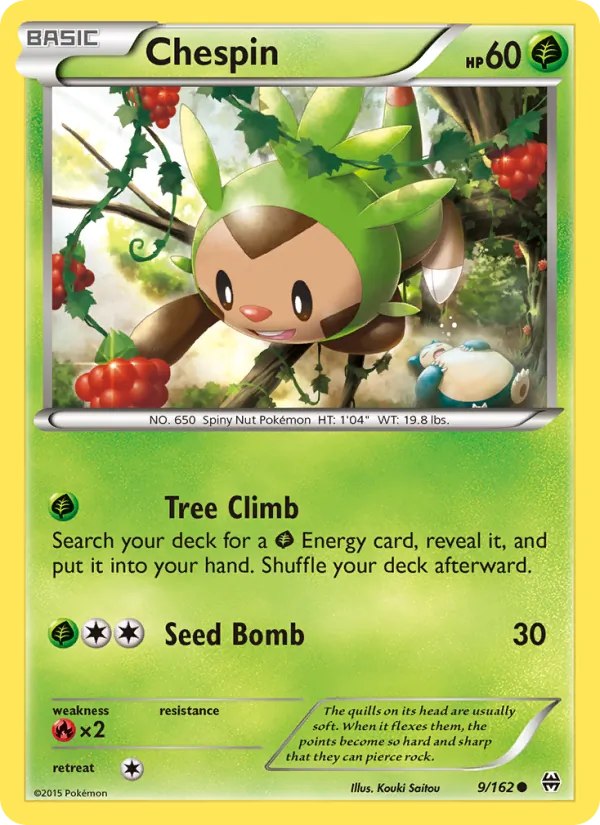 Chespin #9 – BREAKthrough card