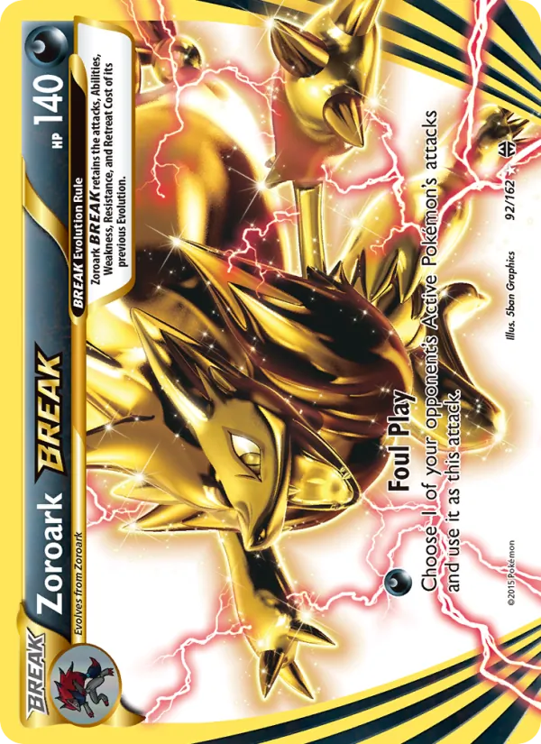 Zoroark BREAK #92 – BREAKthrough card