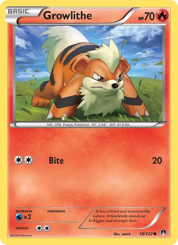 Growlithe #10 – BREAKpoint card
