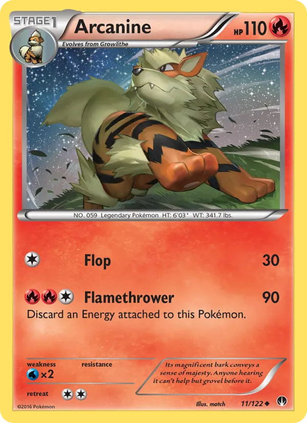 Arcanine #11 – BREAKpoint card
